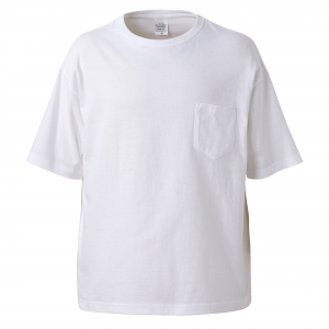 5.6オンス　ビッグシルエットTシャツ(ポケット付き)