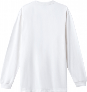 5.6オンス ヘビーウエイトLSーTシャツ+リブ(ホワイト)