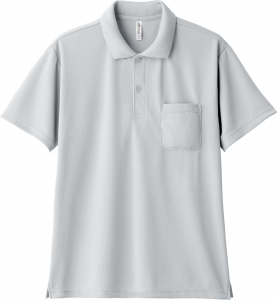 4.4オンス　ドライボタンダウン長袖ポロシャツ(ポケット付き)