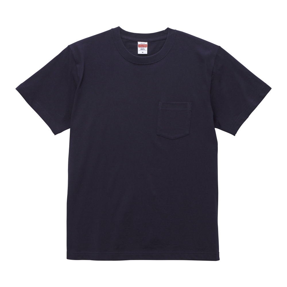 5.6オンス　ハイクオリティーTシャツ(ポケット付き)