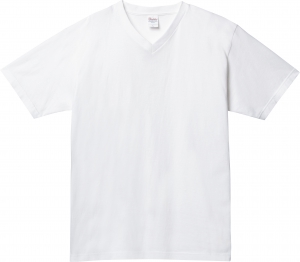 5.6オンス ヘビーウエイト VネックTシャツ(ホワイト)