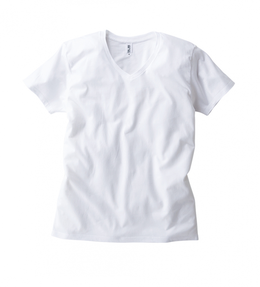 スリムフィット VネックTシャツ(ホワイト)