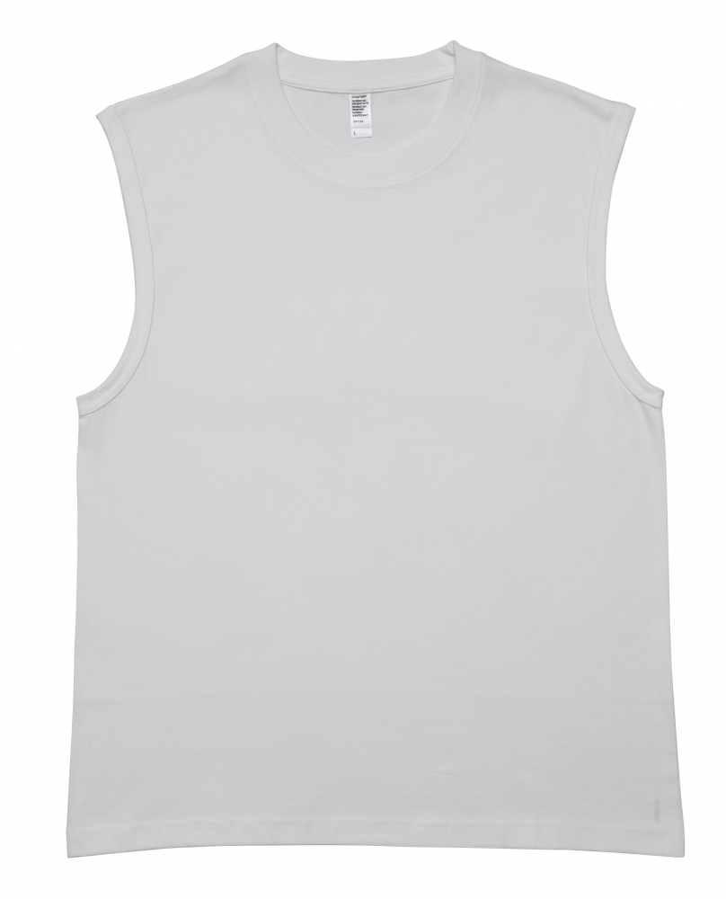 6.6オンス プレミアムコンフォートノースリーブ　ホワイト