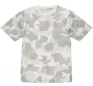 4.1オンス　ドライアスレチックTシャツ　ウッドランドカラー(迷彩カラー)