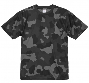4.1オンス　ドライアスレチックTシャツ　ウッドランドカラー(迷彩カラー)