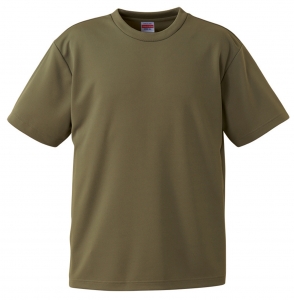 4.1オンス　ドライアスレチックTシャツ　ウッドランドカラー(迷彩カラー)