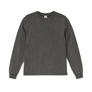 6.2オンス オープンエンド フェードウォッシュ ロングスリーブ Tシャツ(2.1インチリブ)