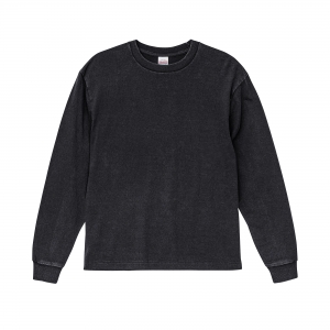 6.2オンス オープンエンド フェードウォッシュ ロングスリーブ Tシャツ(2.1インチリブ)